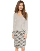 Otte New York Silk Sylvia Top - Light Grey - Lyst