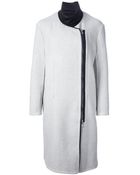3.1 Phillip Lim Asymmetric Funnel Neck Coat - Lyst