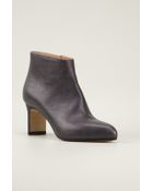Maison Martin Margiela Gun Metal Leather Boots - Lyst