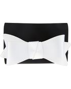 Nina Lija Satin Bow Clutch - Lyst