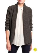 Banana Republic Factory Long Cable-Knit Cardigan - Lyst
