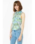 Nasty Gal Orion Laced Blouse - Lyst