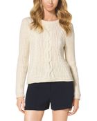 Michael Kors Cable-Knit Wool-Blend Sweater - Lyst