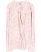 Stella McCartney Printed Silk-Crepe Blouse - Lyst