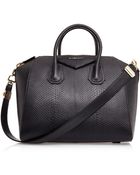 Givenchy Medium Black Antigona Python Bag - Lyst
