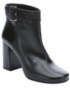 Prada Black Leather Buckle Detail Ankle Boots - Lyst