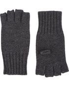 Barneys New York Honeycomb-Knit Fingerless Gloves - Lyst
