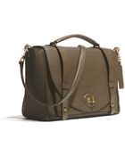 Coach Bleecker Brooklyn Messenger In Pebbled Leather - Lyst