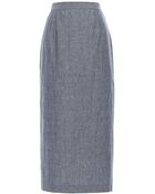 Apiece Apart Chambray Vittoria Midi Skirt - Lyst