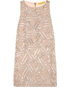 Alice + Olivia Elliotte Sequined Silk-Chiffon Dress - Lyst