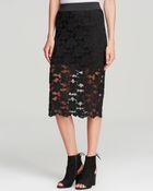 Free People Pencil Skirt - Knit Lace - Lyst