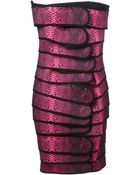 Christopher Kane Strapless Bandage Dress - Lyst