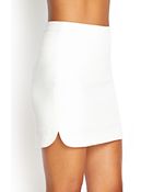 Forever 21 Dolphin Hem Mini Skirt - Lyst