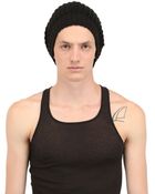 Rick Owens Merinos Wool Beanie Hat - Lyst