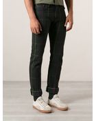 Polo Ralph Lauren Checked Slim Fit Jeans - Lyst