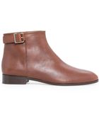 Violeta By Mango Leather Chelsea Ankle Boots - Lyst