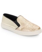Steve Madden Metallic Slip-On Sneakers - Lyst