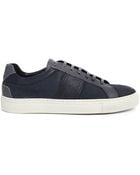 National Standard Edition 4 Navy Leather Snake Sneakers - Lyst