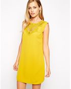 Oasis Plain Crepe Shift Dress - Lyst