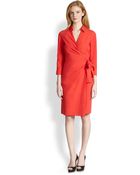 Paule Ka Popeline Papier Wrap Dress - Lyst