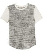Rebecca Taylor Short Sleeve Tweed Top - Lyst