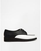 Asos Mallory Creeper Lace Up Shoes - Lyst