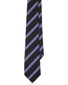 Ralph Lauren Purple Label Striped Silk Repp Tie - Lyst