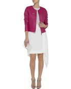 Just Cavalli Leather Biker Jacket - Lyst
