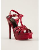 Saint Laurent 'Tribute' Sandals - Lyst
