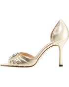 Manolo Blahnik Sedaraby Rhinestone Buckle Dorsay - Lyst