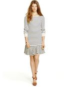 Polo Ralph Lauren Striped Waffle-Knit Dress - Lyst