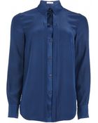 Matthew Williamson Navy Silk Shirt - Lyst