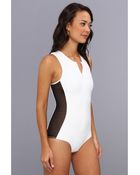 Hurley Meshed One Piece - Lyst