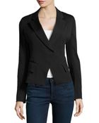 Donna Karan New York Cutaway Crepe Jacket - Lyst