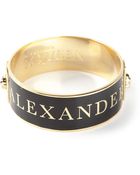 Alexander McQueen Enamel Bracelet - Lyst