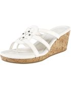 Cole Haan Shayla Patent Thong Wedge Sandal - Lyst