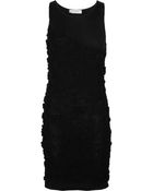 Valentino Crochet-Knit Cotton Dress - Lyst