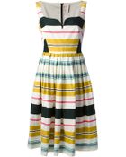 Antonio Marras Pleated Stripe Dress - Lyst