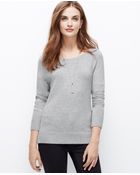 Ann Taylor Hi-Lo Hem Sweater - Lyst