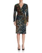 Josie Natori Twist Front Knit Dress - Lyst