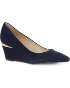 Carvela Kurt Geiger Avenue Suede Wedges - Lyst