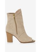 Express Peep Toe Midi Boot - Lyst