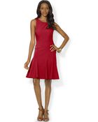 Lauren by Ralph Lauren Sleeveless Fit-And-Flare Dress - Lyst