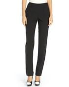 Theyskens' Theory Black Wool-Silk Blend Slim Pants - Lyst