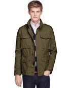 Brooks Brothers Military Waxed Cotton Blend Jacket - Lyst