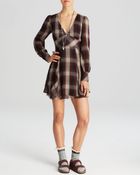 Free People Mini Dress - Teen Spirit Plaid - Lyst