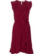 Etoile Isabel Marant Saba Wrapfront Silkmatka Dress - Lyst