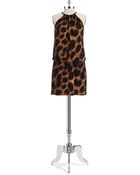 Jessica Simpson Animal Print Blouson Dress - Lyst