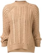 3.1 Phillip Lim Woven Knit Sweater - Lyst