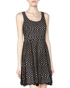 Ali Ro Sleeveless Eyelet Fit-And-Flare Dress - Lyst